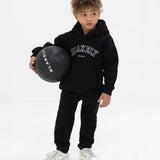 Mini Varsity Hoodie - Black