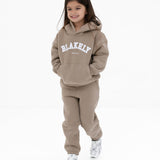 Mini Varsity Hoodie - Light Beige