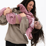 Mini Varsity Hoodie - Dusty Pink