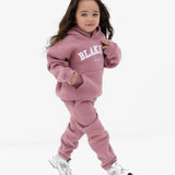 Mini Varsity Hoodie - Dusty Pink