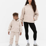 Mini Blakely Borg Sweatpants - Tan