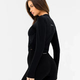 SculptForm Long Sleeve Top - Black