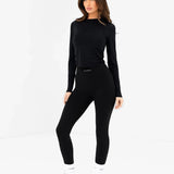 SculptForm Long Sleeve Top - Black