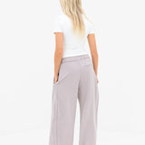 Kady Cross Over Trousers - Pebble