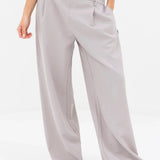 Kady Cross Over Trousers - Pebble