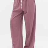 Alana Double Waist Trousers - Dusty Rose
