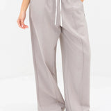 Alana Double Waist Trousers - Pebble