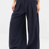 Ali Pleated Trousers - Soft Navy