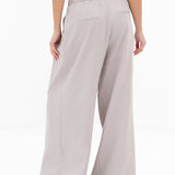 Ali Pleated Trousers - Pebble