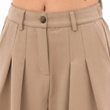 Ali Pleated Trousers - Tan