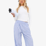 Noa Stripe Trousers - Blue Stripe
