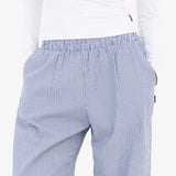 Noa Stripe Trousers - Navy Stripe