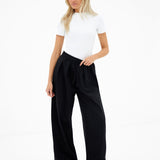 Cleo Wide Leg Trousers - Black