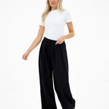 Cleo Wide Leg Trousers - Black
