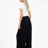 Cleo Wide Leg Trousers - Black