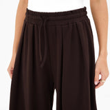 Cleo Wide Leg Trousers - Brown