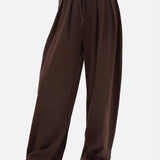 Cleo Wide Leg Trousers - Brown