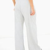 Cleo Wide Leg Trousers - Marl Grey