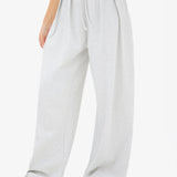 Cleo Wide Leg Trousers - Marl Grey