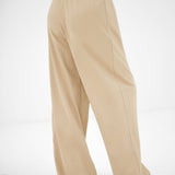 Cleo Wide Leg Trousers - Soft Tan