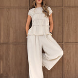 Alessia Linen Trousers - Off White