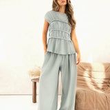 Alessia Linen Trousers - Soft Sage
