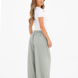 Alessia Linen Trousers - Soft Sage