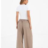 Alessia Linen Trousers - Tan