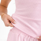 Rosie Pointelle Top - Pale Pink