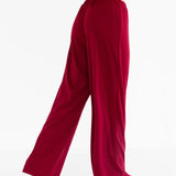 Rosie Pointelle Trousers - Soft Burgundy