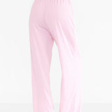 Rosie Pointelle Trousers - Pale Pink