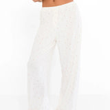 Avery Pointelle Trousers - Cherry Print