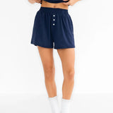Rosie Pointelle Shorts - Light Navy