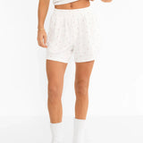 Avery Pointelle Shorts - Cherry Print