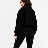 Addie 1/4 Zip Jumper - Black