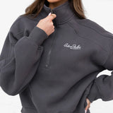 Addie 1/4 Zip Jumper - Charcoal