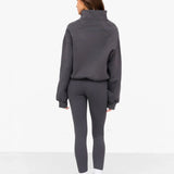 Addie 1/4 Zip Jumper - Charcoal