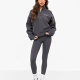 Addie 1/4 Zip Jumper - Charcoal