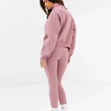 Addie 1/4 Zip Jumper - Dusty Pink