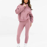Addie 1/4 Zip Jumper - Dusty Pink