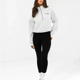 Addie 1/4 Zip Jumper - Marl White