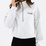 Addie 1/4 Zip Jumper - Marl White