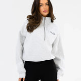 Addie 1/4 Zip Jumper - Marl White