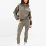 Addie 1/4 Zip Jumper - Safari Green