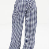 Lottie Gingham Trousers - Navy