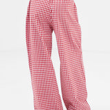 Lottie Gingham Trousers - Red
