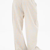 Lottie Gingham Trousers - Tan