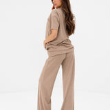 Nellie Oversized T-Shirt - Marl Beige
