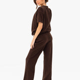 Nellie Oversized T-Shirt - Dark Brown