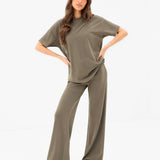 Nellie Oversized T-Shirt - Moss Green